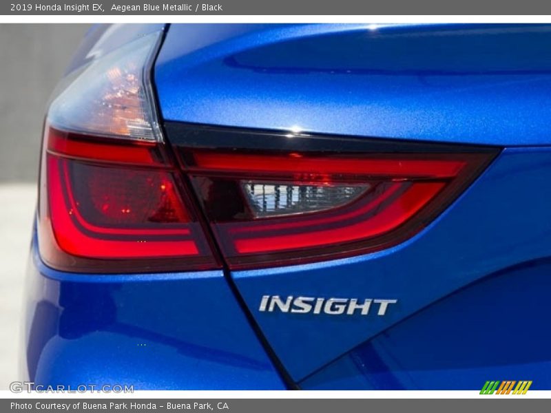 Aegean Blue Metallic / Black 2019 Honda Insight EX