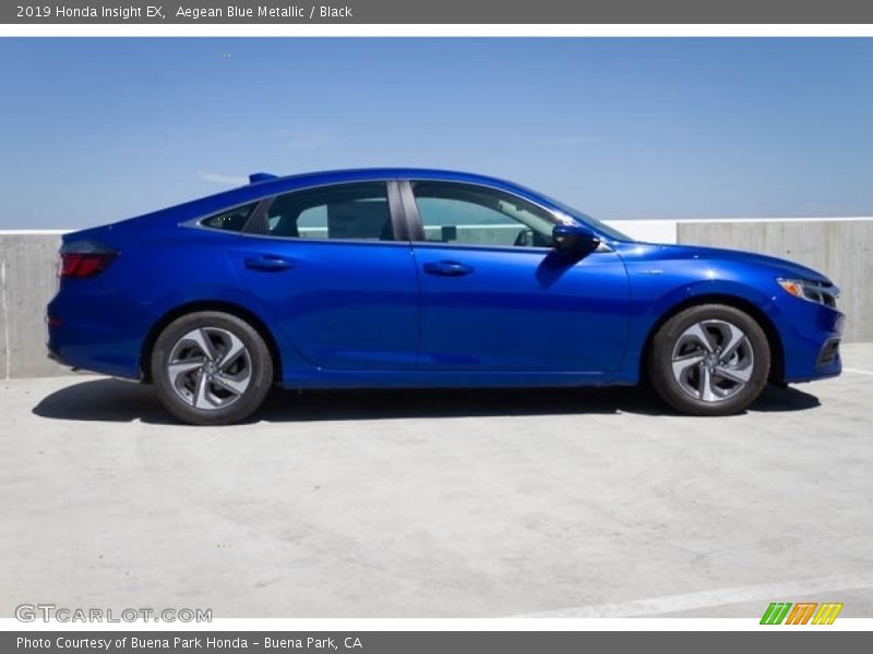 Aegean Blue Metallic / Black 2019 Honda Insight EX