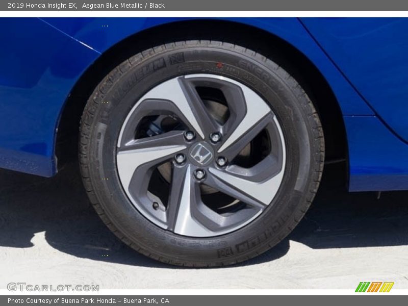 Aegean Blue Metallic / Black 2019 Honda Insight EX