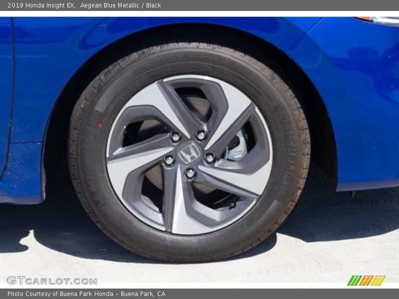 Aegean Blue Metallic / Black 2019 Honda Insight EX