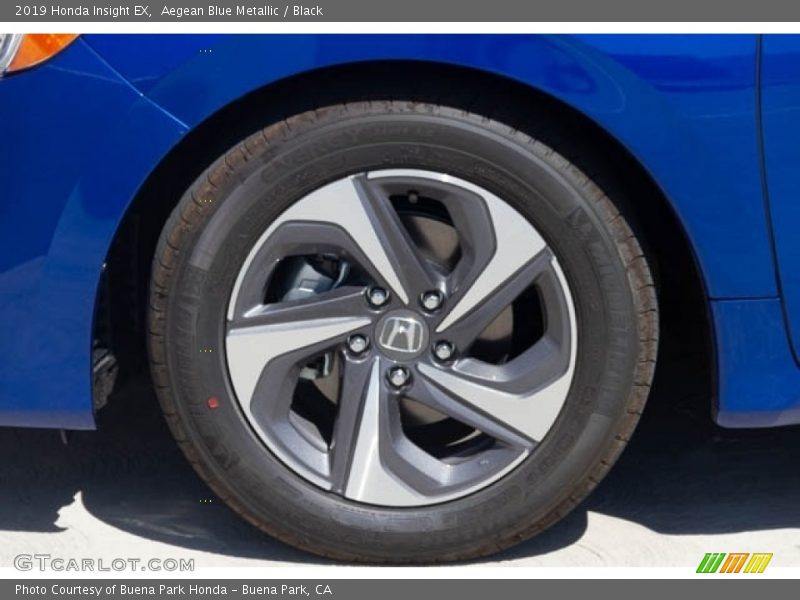 Aegean Blue Metallic / Black 2019 Honda Insight EX