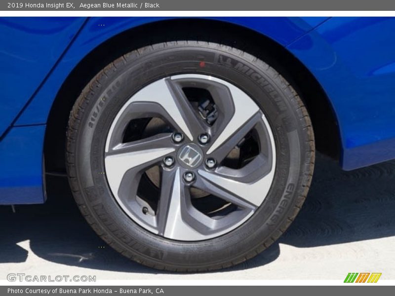 Aegean Blue Metallic / Black 2019 Honda Insight EX