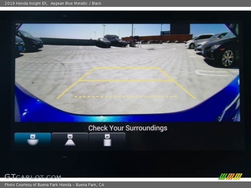 Aegean Blue Metallic / Black 2019 Honda Insight EX