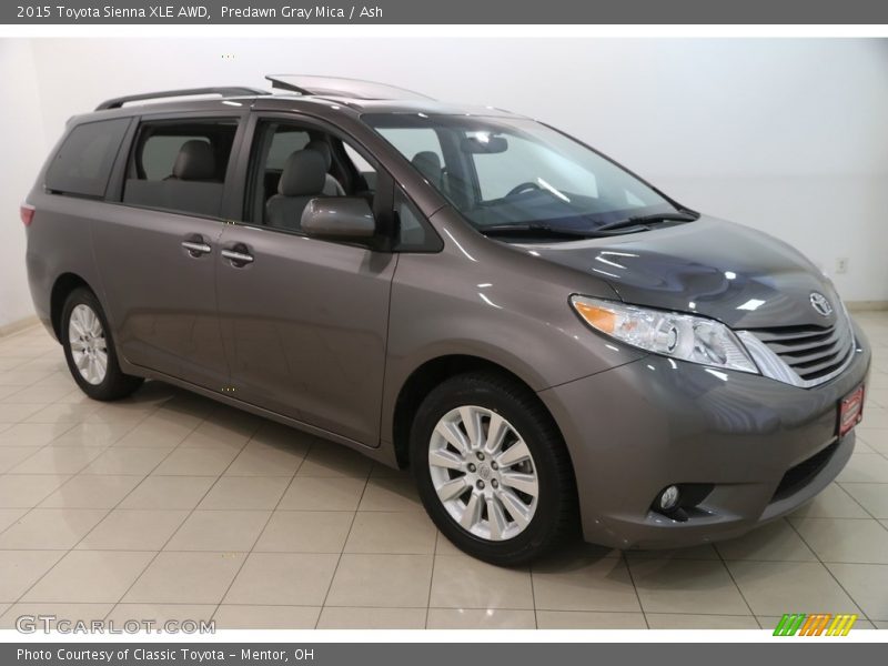 Predawn Gray Mica / Ash 2015 Toyota Sienna XLE AWD