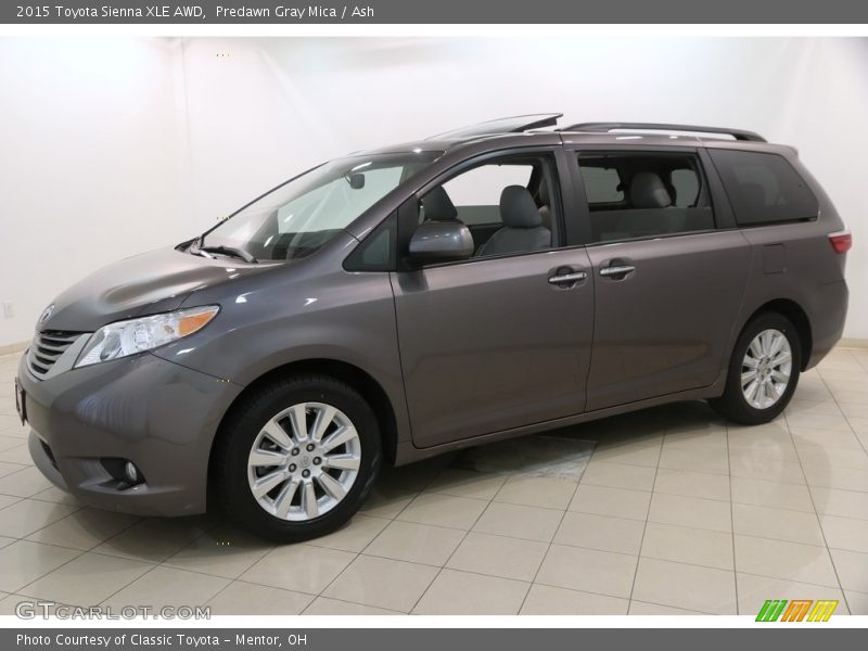 Predawn Gray Mica / Ash 2015 Toyota Sienna XLE AWD