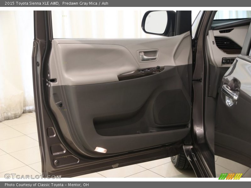 Predawn Gray Mica / Ash 2015 Toyota Sienna XLE AWD
