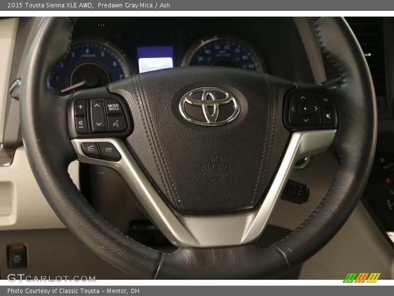Predawn Gray Mica / Ash 2015 Toyota Sienna XLE AWD