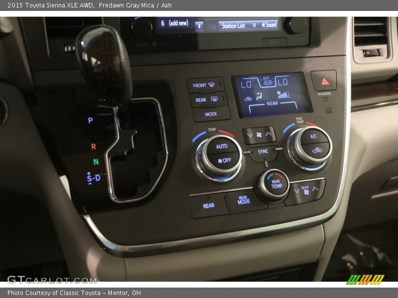Predawn Gray Mica / Ash 2015 Toyota Sienna XLE AWD