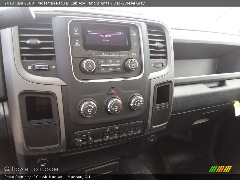 Bright White / Black/Diesel Gray 2018 Ram 2500 Tradesman Regular Cab 4x4