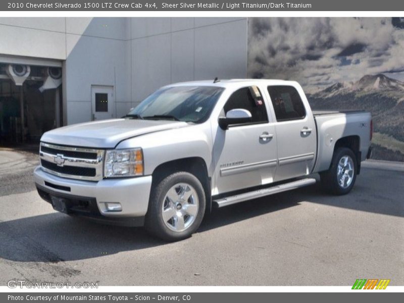 Sheer Silver Metallic / Light Titanium/Dark Titanium 2010 Chevrolet Silverado 1500 LTZ Crew Cab 4x4