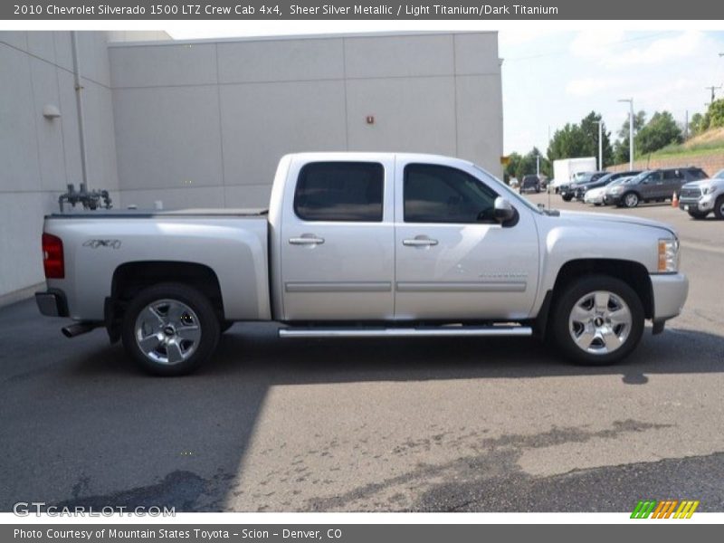 Sheer Silver Metallic / Light Titanium/Dark Titanium 2010 Chevrolet Silverado 1500 LTZ Crew Cab 4x4