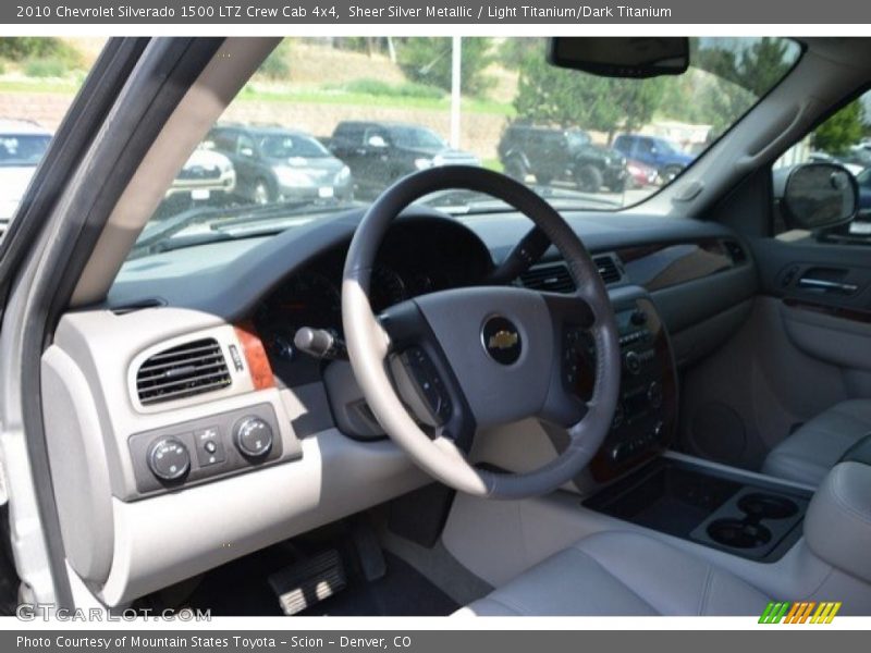 Sheer Silver Metallic / Light Titanium/Dark Titanium 2010 Chevrolet Silverado 1500 LTZ Crew Cab 4x4