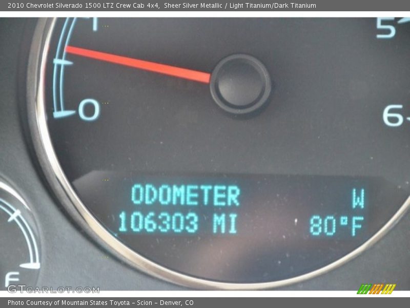 Sheer Silver Metallic / Light Titanium/Dark Titanium 2010 Chevrolet Silverado 1500 LTZ Crew Cab 4x4