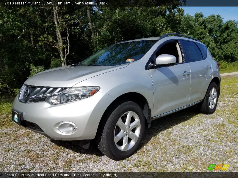 Brilliant Silver Metallic / Black 2010 Nissan Murano SL AWD