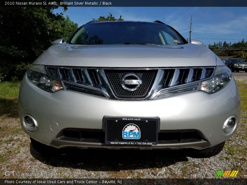 Brilliant Silver Metallic / Black 2010 Nissan Murano SL AWD