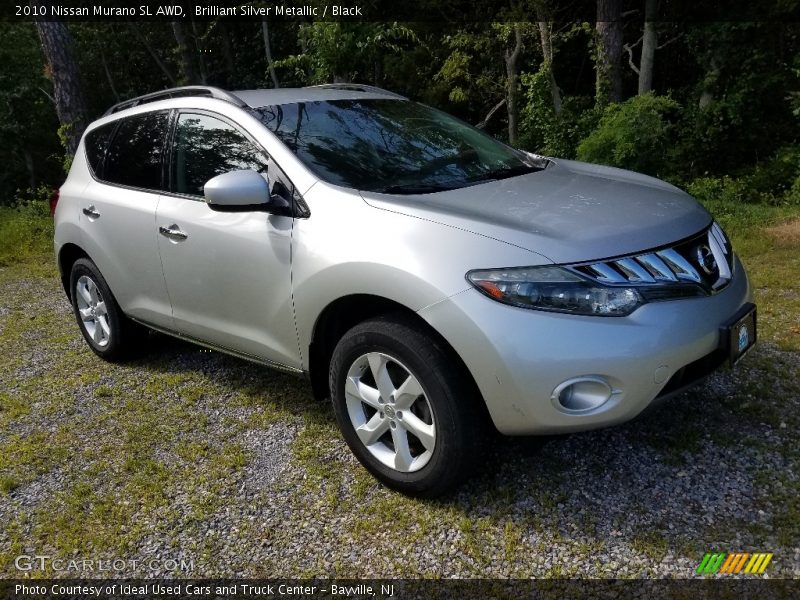 Brilliant Silver Metallic / Black 2010 Nissan Murano SL AWD