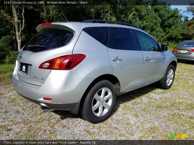 Brilliant Silver Metallic / Black 2010 Nissan Murano SL AWD