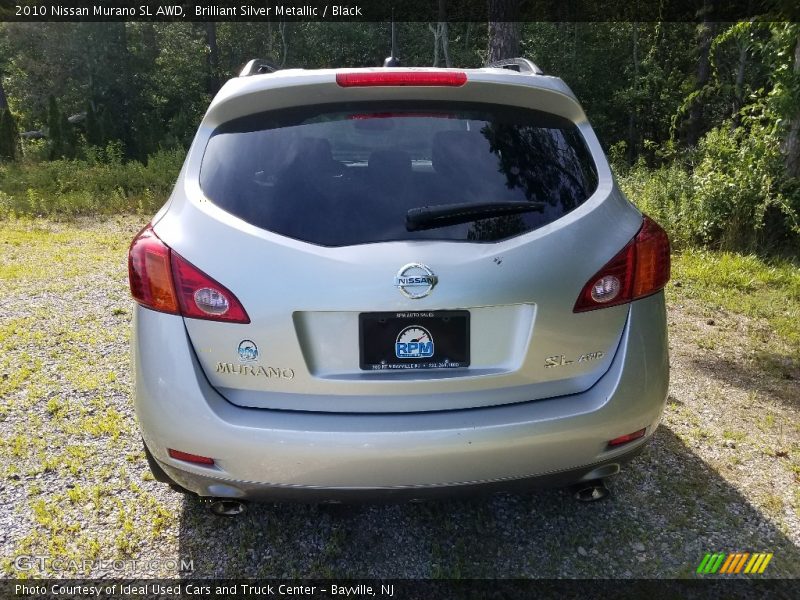 Brilliant Silver Metallic / Black 2010 Nissan Murano SL AWD