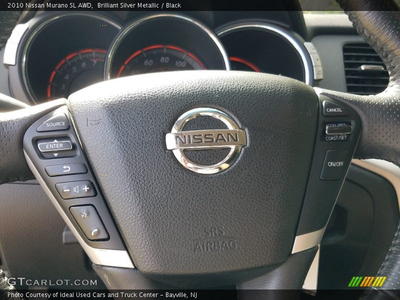 Brilliant Silver Metallic / Black 2010 Nissan Murano SL AWD
