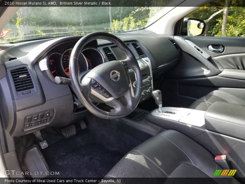 Brilliant Silver Metallic / Black 2010 Nissan Murano SL AWD