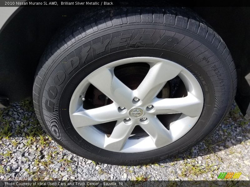 Brilliant Silver Metallic / Black 2010 Nissan Murano SL AWD