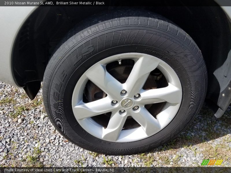 Brilliant Silver Metallic / Black 2010 Nissan Murano SL AWD