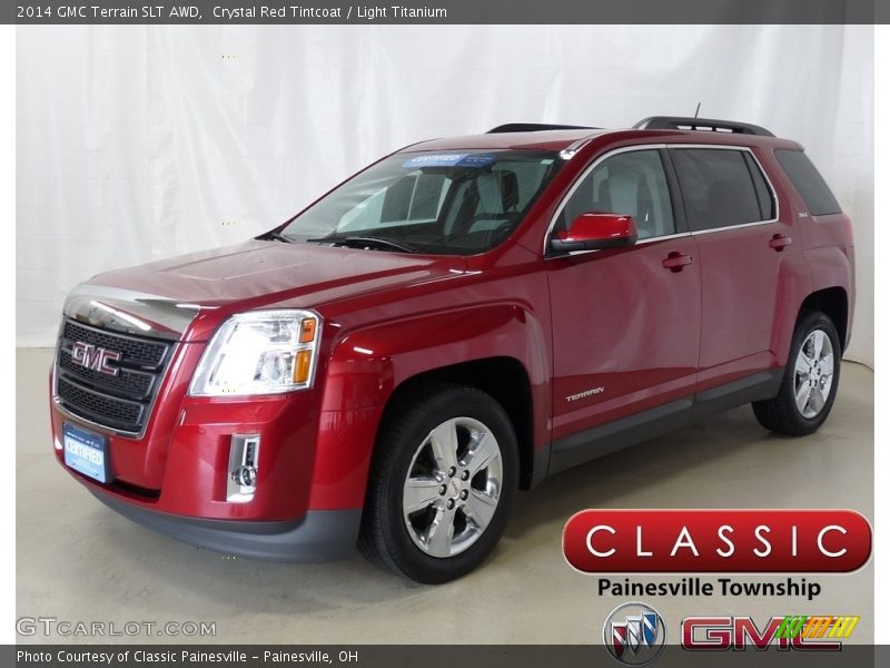 Crystal Red Tintcoat / Light Titanium 2014 GMC Terrain SLT AWD
