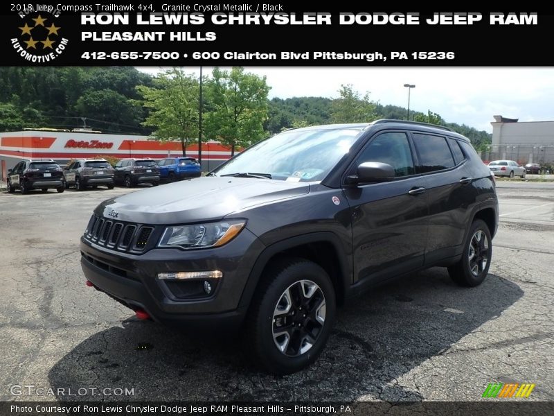 Granite Crystal Metallic / Black 2018 Jeep Compass Trailhawk 4x4