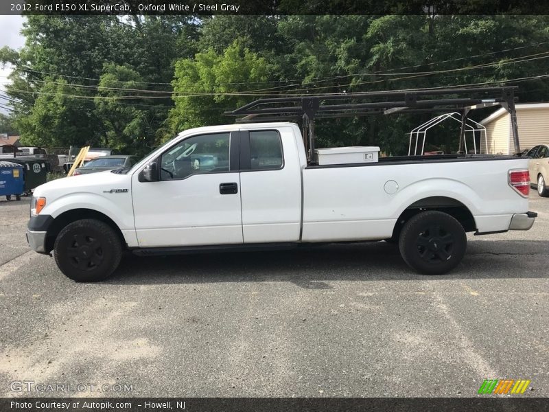 Oxford White / Steel Gray 2012 Ford F150 XL SuperCab