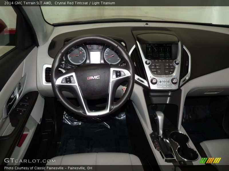 Crystal Red Tintcoat / Light Titanium 2014 GMC Terrain SLT AWD