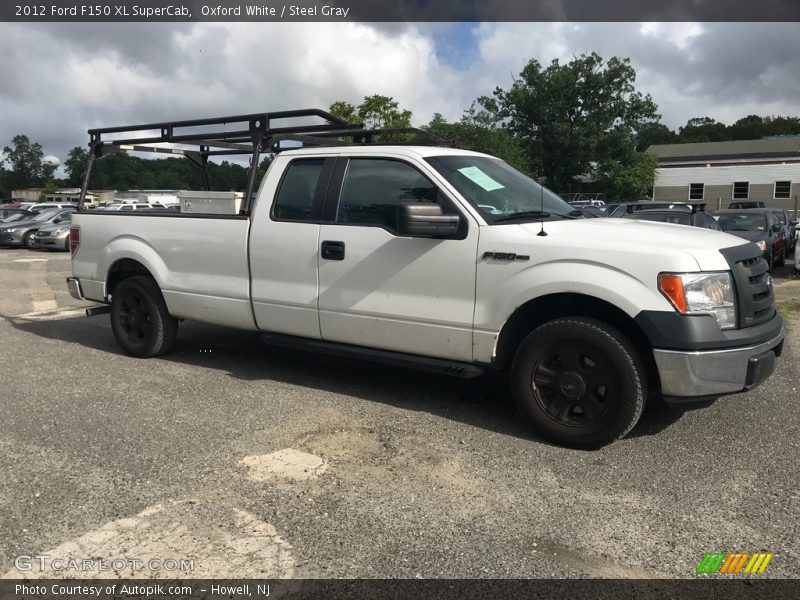 Oxford White / Steel Gray 2012 Ford F150 XL SuperCab