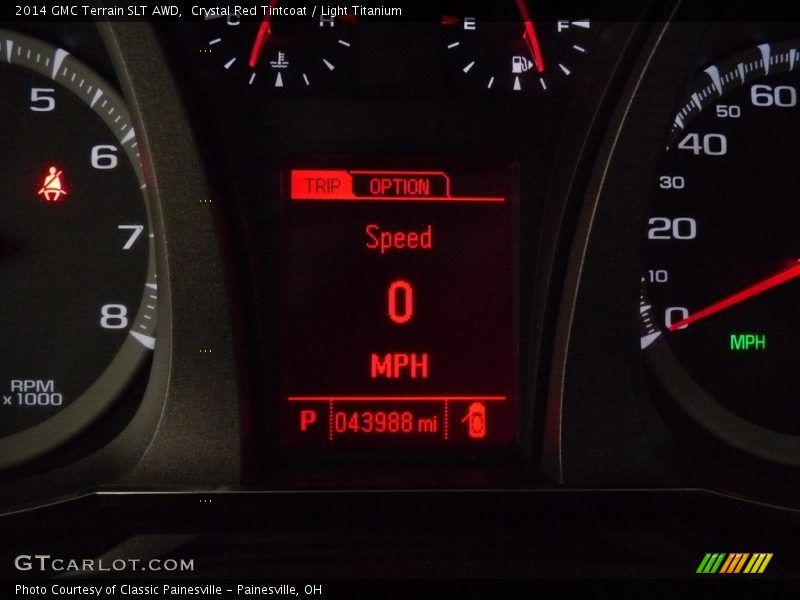 Crystal Red Tintcoat / Light Titanium 2014 GMC Terrain SLT AWD