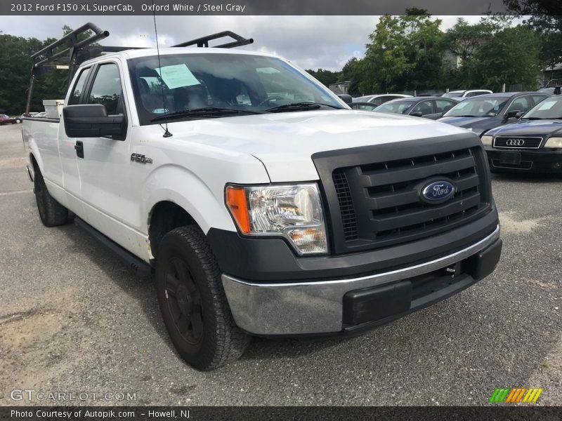 Oxford White / Steel Gray 2012 Ford F150 XL SuperCab