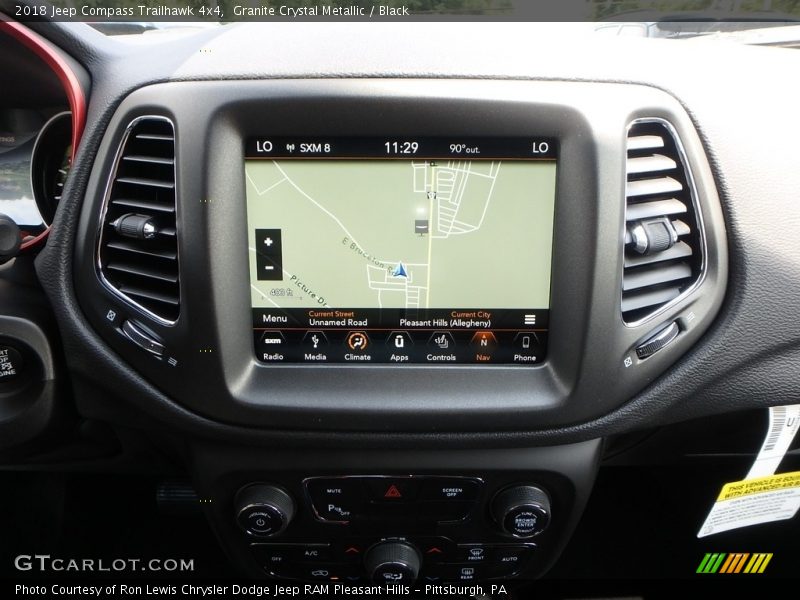 Granite Crystal Metallic / Black 2018 Jeep Compass Trailhawk 4x4