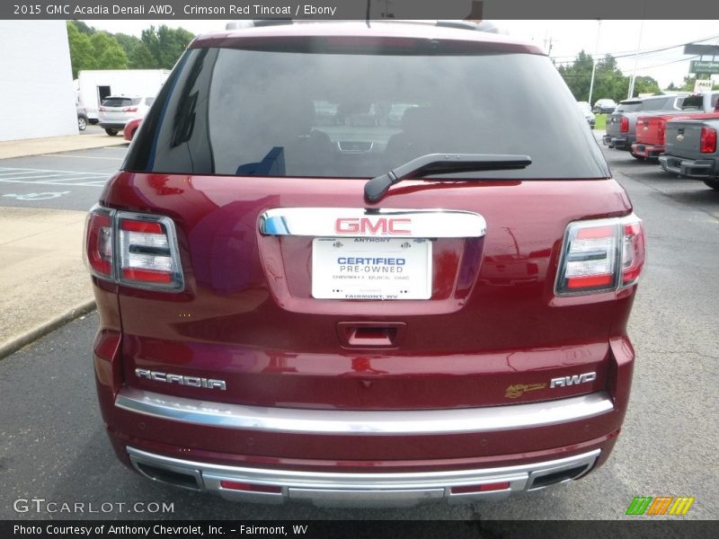Crimson Red Tincoat / Ebony 2015 GMC Acadia Denali AWD