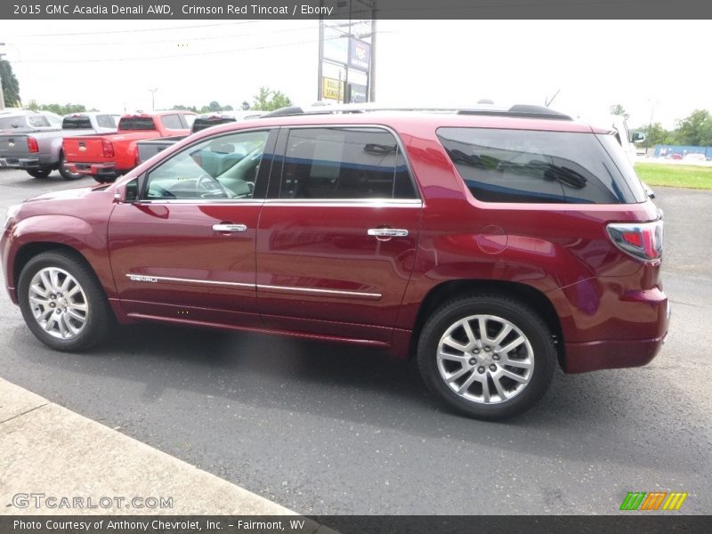 Crimson Red Tincoat / Ebony 2015 GMC Acadia Denali AWD