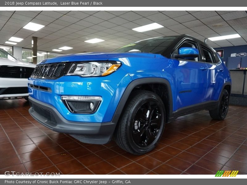 Laser Blue Pearl / Black 2018 Jeep Compass Latitude