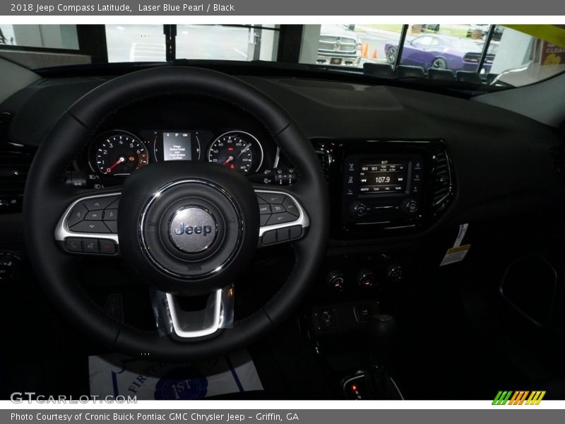 Laser Blue Pearl / Black 2018 Jeep Compass Latitude