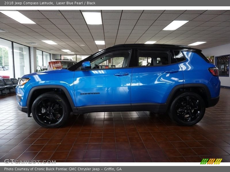Laser Blue Pearl / Black 2018 Jeep Compass Latitude
