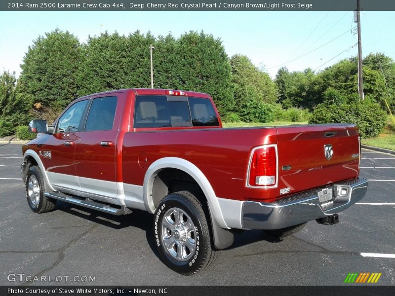 Deep Cherry Red Crystal Pearl / Canyon Brown/Light Frost Beige 2014 Ram 2500 Laramie Crew Cab 4x4