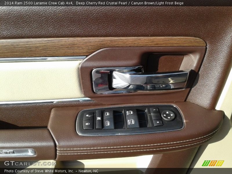 Deep Cherry Red Crystal Pearl / Canyon Brown/Light Frost Beige 2014 Ram 2500 Laramie Crew Cab 4x4