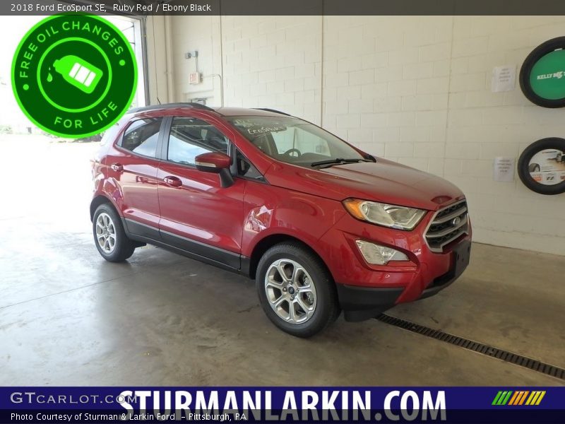 Ruby Red / Ebony Black 2018 Ford EcoSport SE