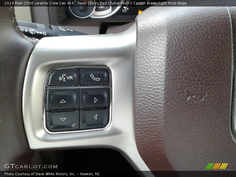 Deep Cherry Red Crystal Pearl / Canyon Brown/Light Frost Beige 2014 Ram 2500 Laramie Crew Cab 4x4