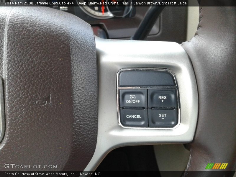 Deep Cherry Red Crystal Pearl / Canyon Brown/Light Frost Beige 2014 Ram 2500 Laramie Crew Cab 4x4