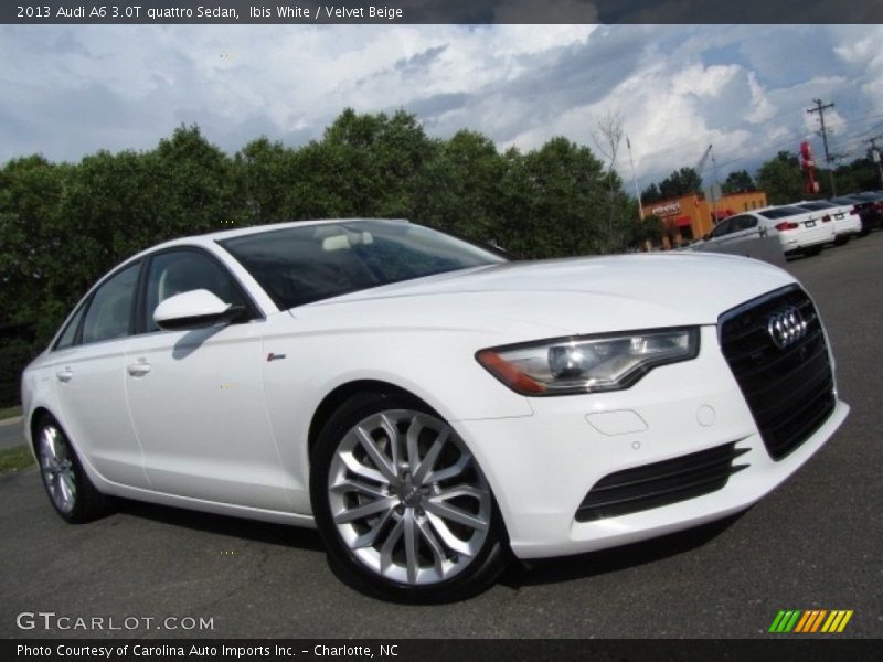 Ibis White / Velvet Beige 2013 Audi A6 3.0T quattro Sedan