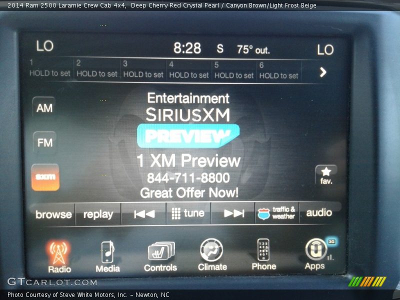 Deep Cherry Red Crystal Pearl / Canyon Brown/Light Frost Beige 2014 Ram 2500 Laramie Crew Cab 4x4