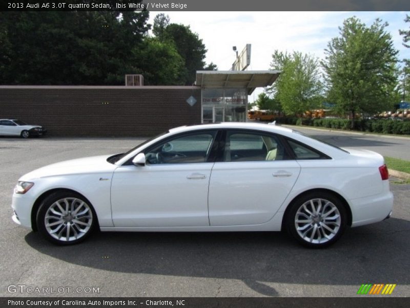 Ibis White / Velvet Beige 2013 Audi A6 3.0T quattro Sedan