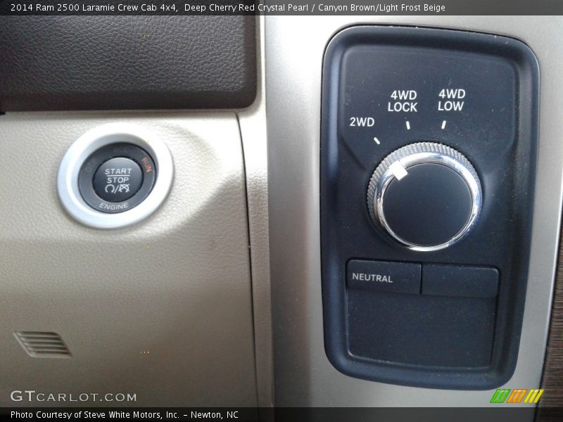 Deep Cherry Red Crystal Pearl / Canyon Brown/Light Frost Beige 2014 Ram 2500 Laramie Crew Cab 4x4