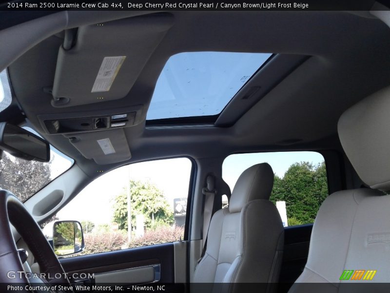 Deep Cherry Red Crystal Pearl / Canyon Brown/Light Frost Beige 2014 Ram 2500 Laramie Crew Cab 4x4