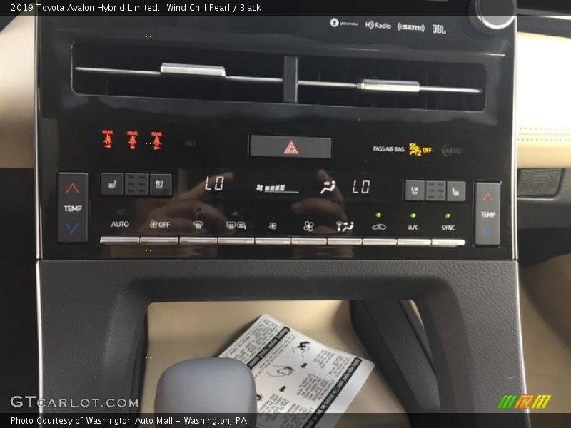 Controls of 2019 Avalon Hybrid Limited